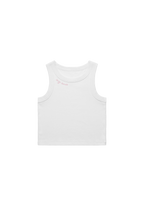drop dead embroidered women's crop tank