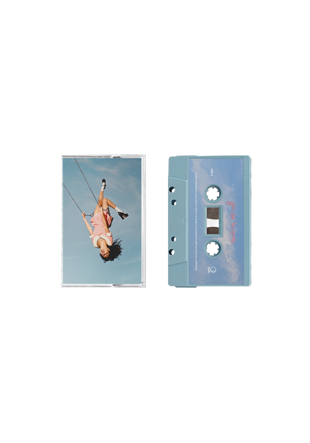 you seem pretty sad for a girl so in love - exclusive baby blue cassette