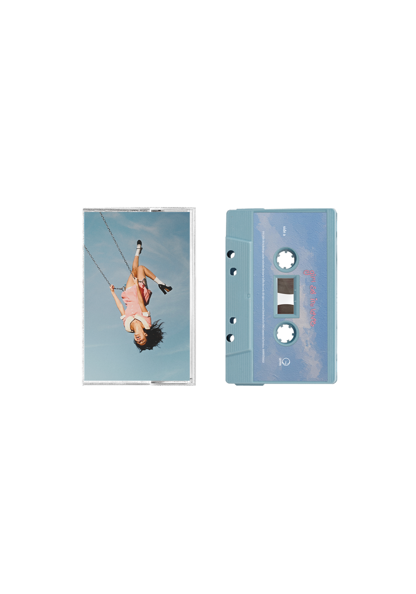 you seem pretty sad for a girl so in love - exclusive baby blue cassette