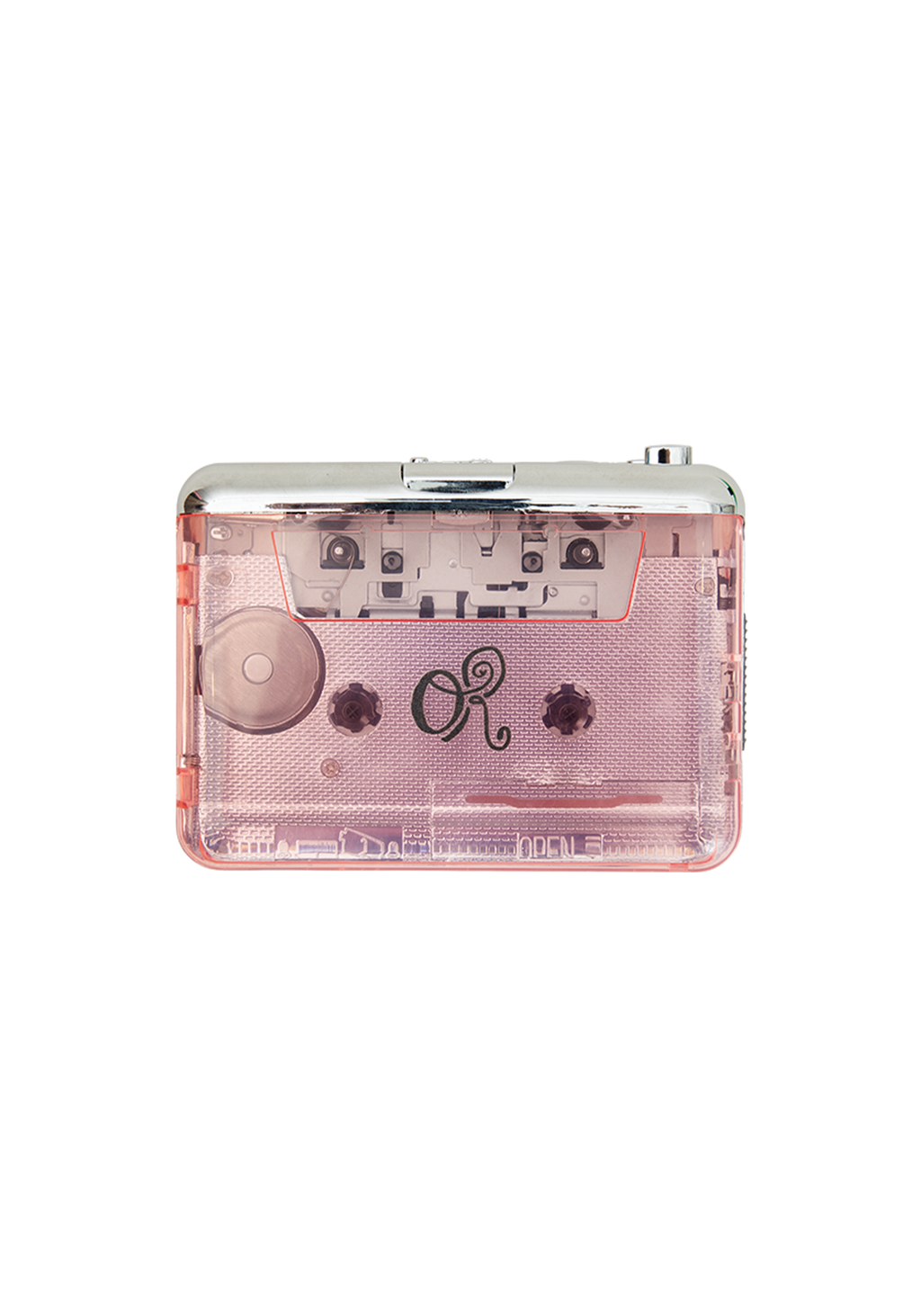 logo portable cassette player and headphones set