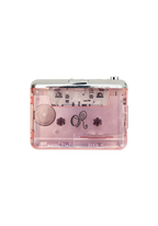 logo portable cassette player and headphones set