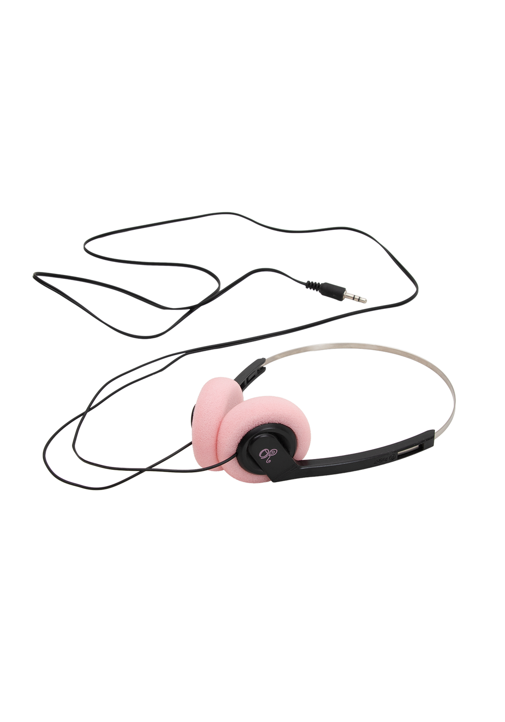 logo portable cassette player and headphones set