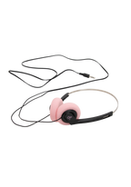logo portable cassette player and headphones set