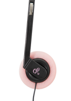 logo portable cassette player and headphones set