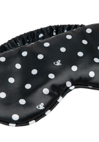 black polka dot OR pajama + sleepmask set
