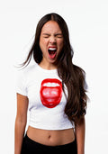 perfect all-american bitch crop t-shirt