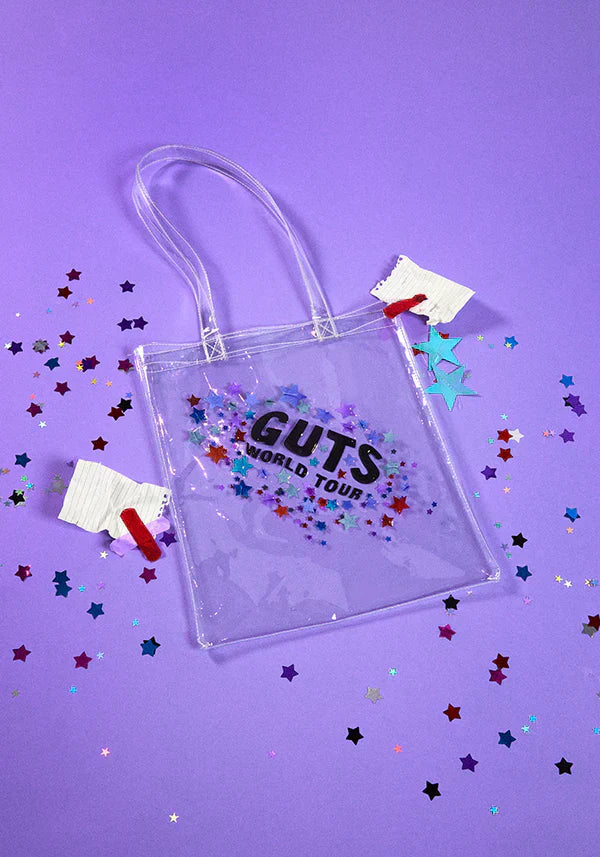 clear GUTS world tour tote