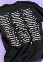 spill your GUTS live dateback t-shirt in black