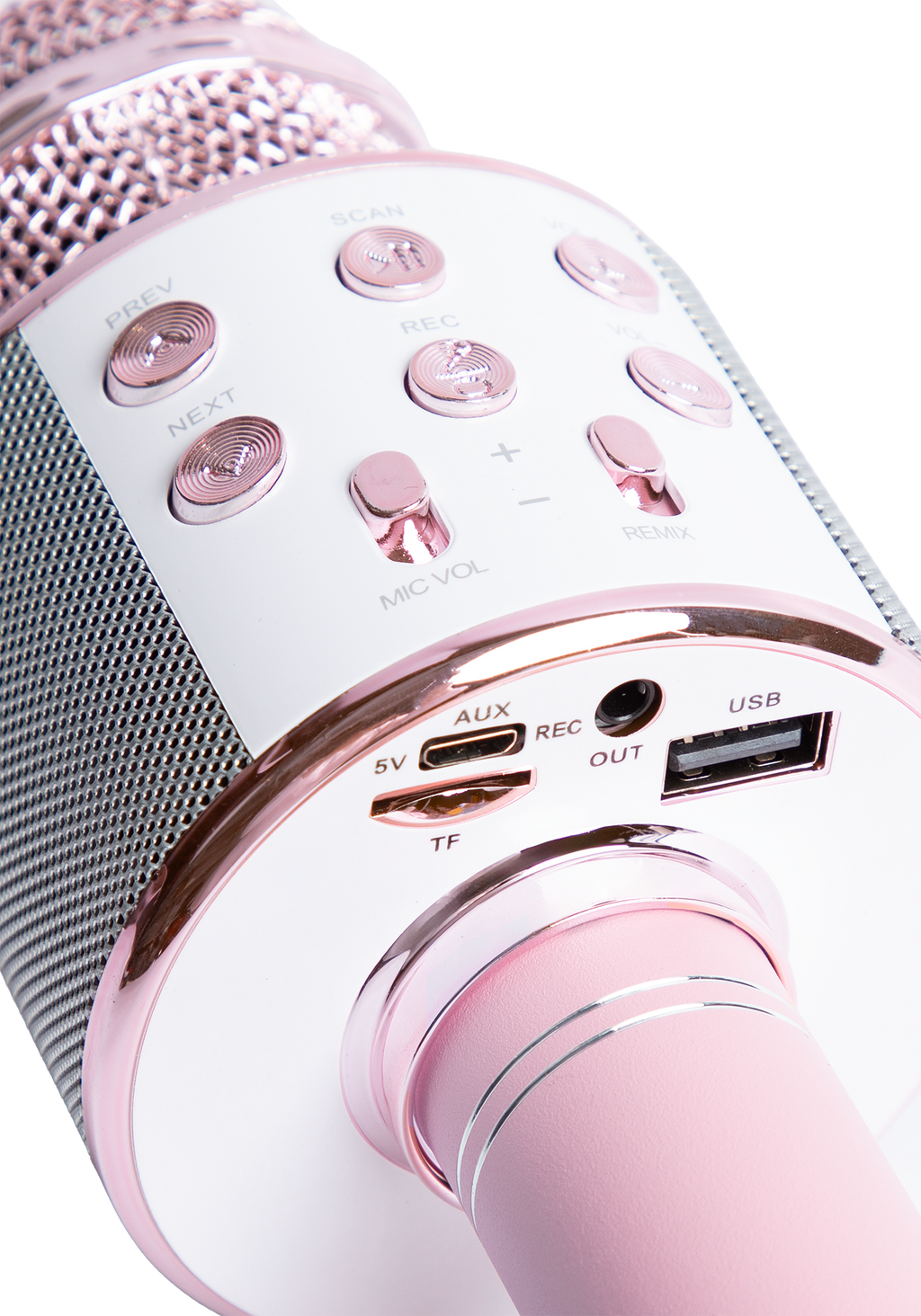 logo wireless bluetooth karaoke microphone