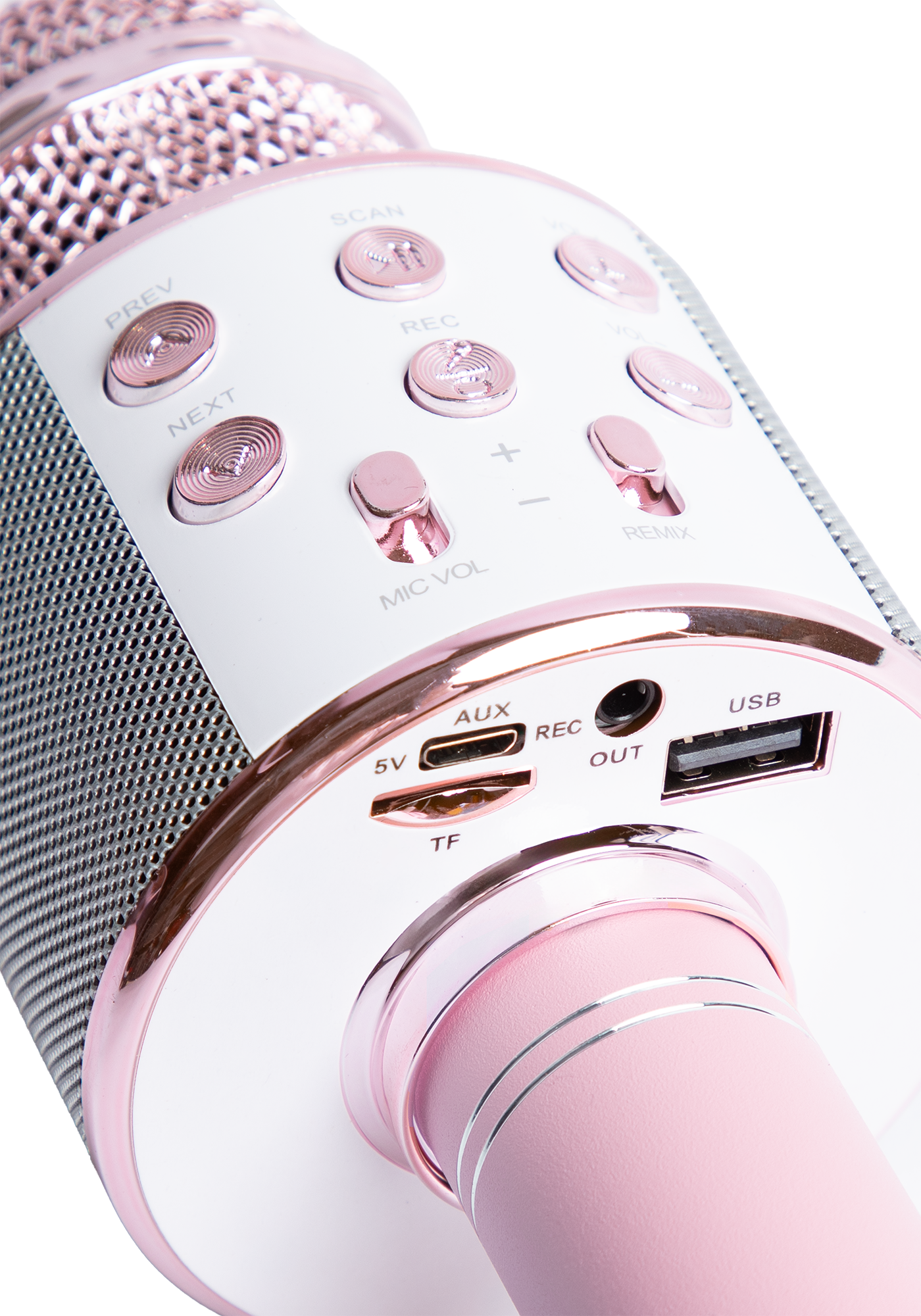 logo wireless bluetooth karaoke microphone