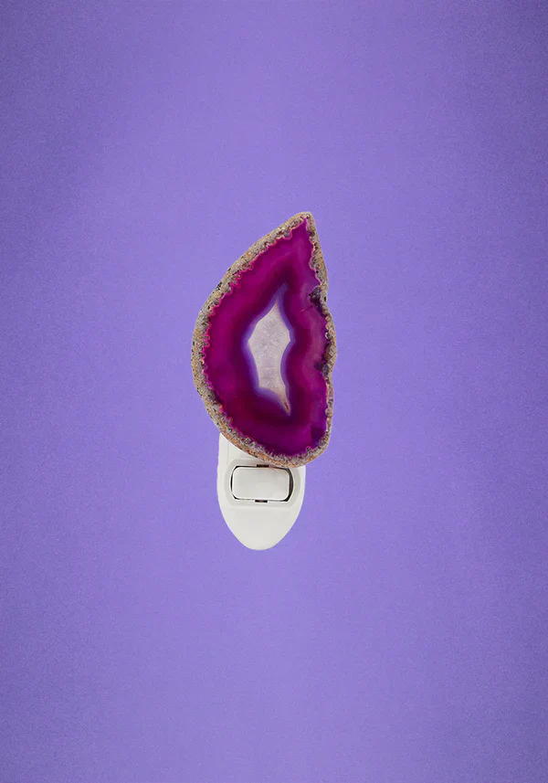 purple agate night light