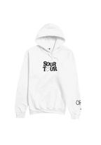 SOUR tour hoodie in white