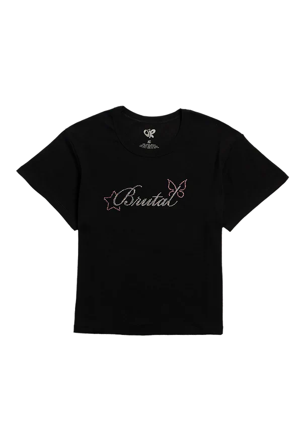 brutal rhinestone baby t-shirt