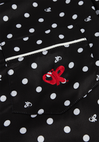 black polka dot OR pajama + sleepmask set