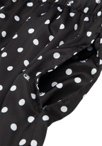 black polka dot OR pajama + sleepmask set