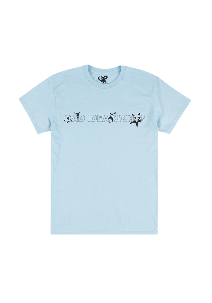 dad idea right? t-shirt in light blue