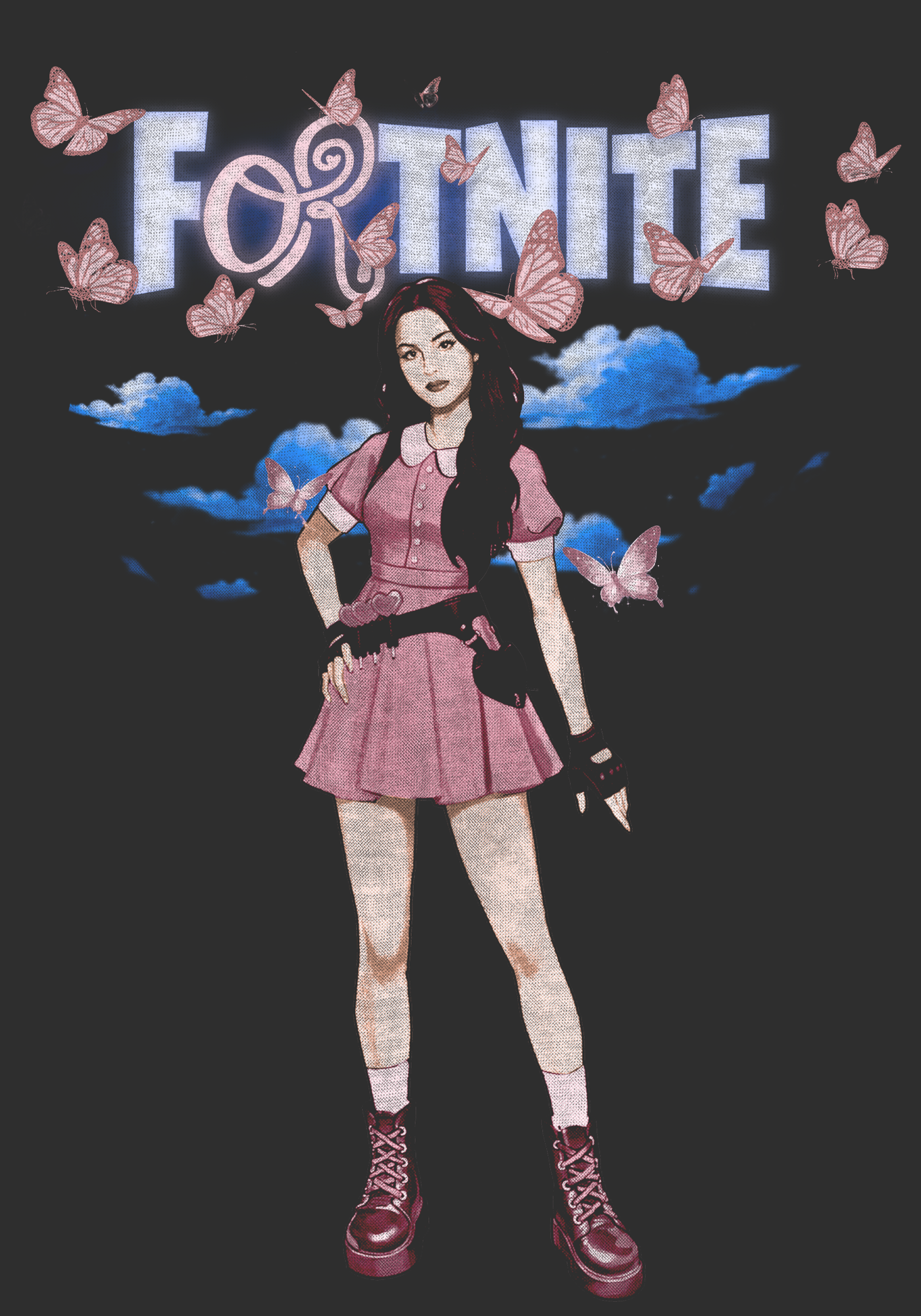 olivia rodrigo x Fortnite t-shirt