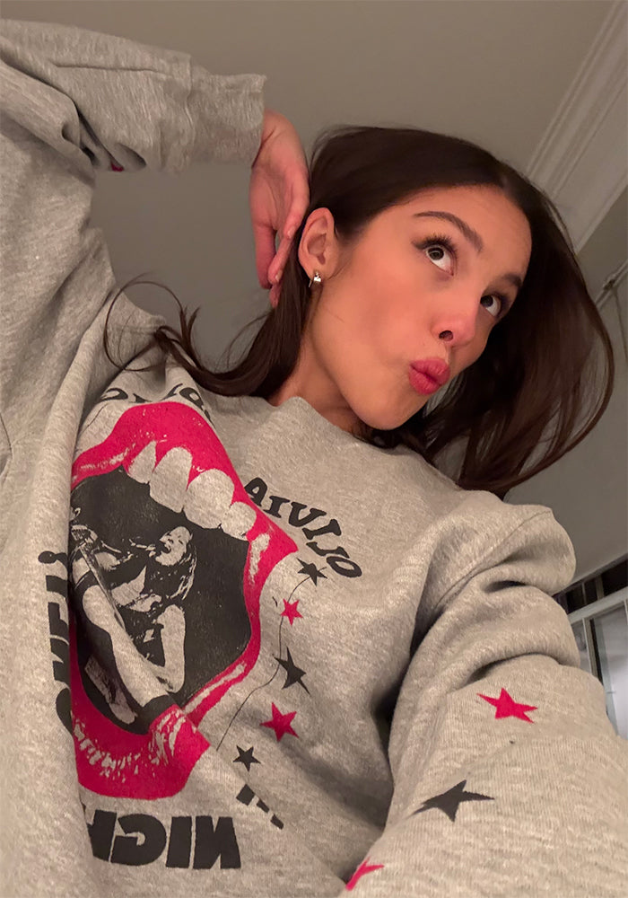 one night only crewneck pullover