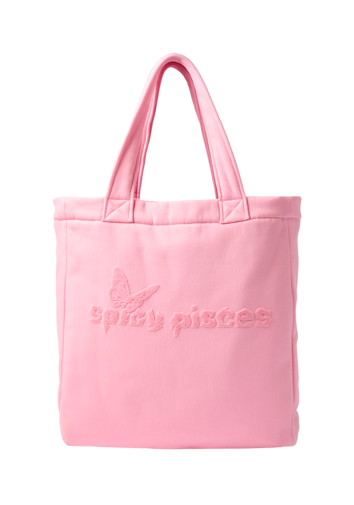 spicy pisces slowtide terry cloth tote bag