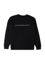 lace album cover embroidered crewneck