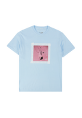 lace album cover oversized blue t-shirt