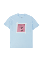 lace album cover oversized blue t-shirt