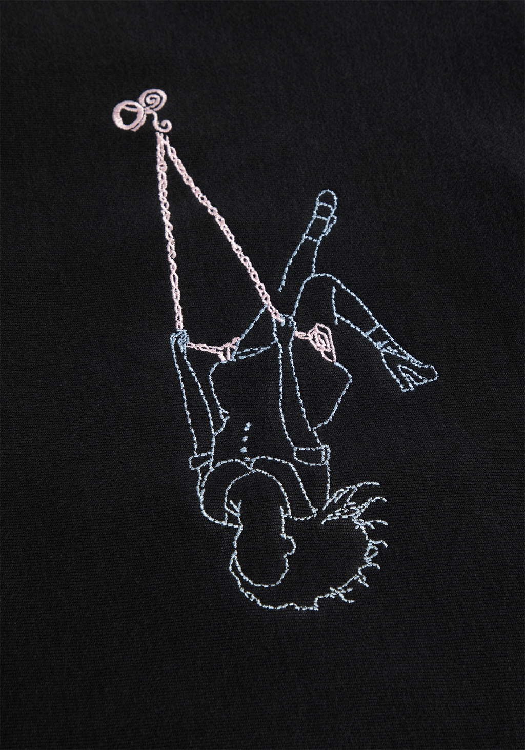 stitched swing embroidered crewneck
