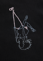stitched swing embroidered crewneck