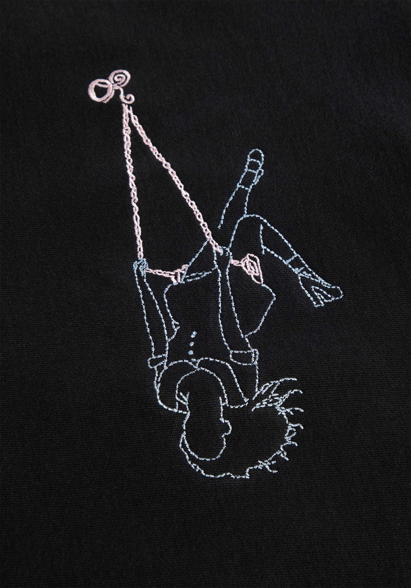 stitched swing embroidered crewneck