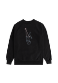 stitched swing embroidered crewneck