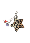 SUAY leopard star plush keychain