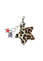 SUAY leopard star plush keychain