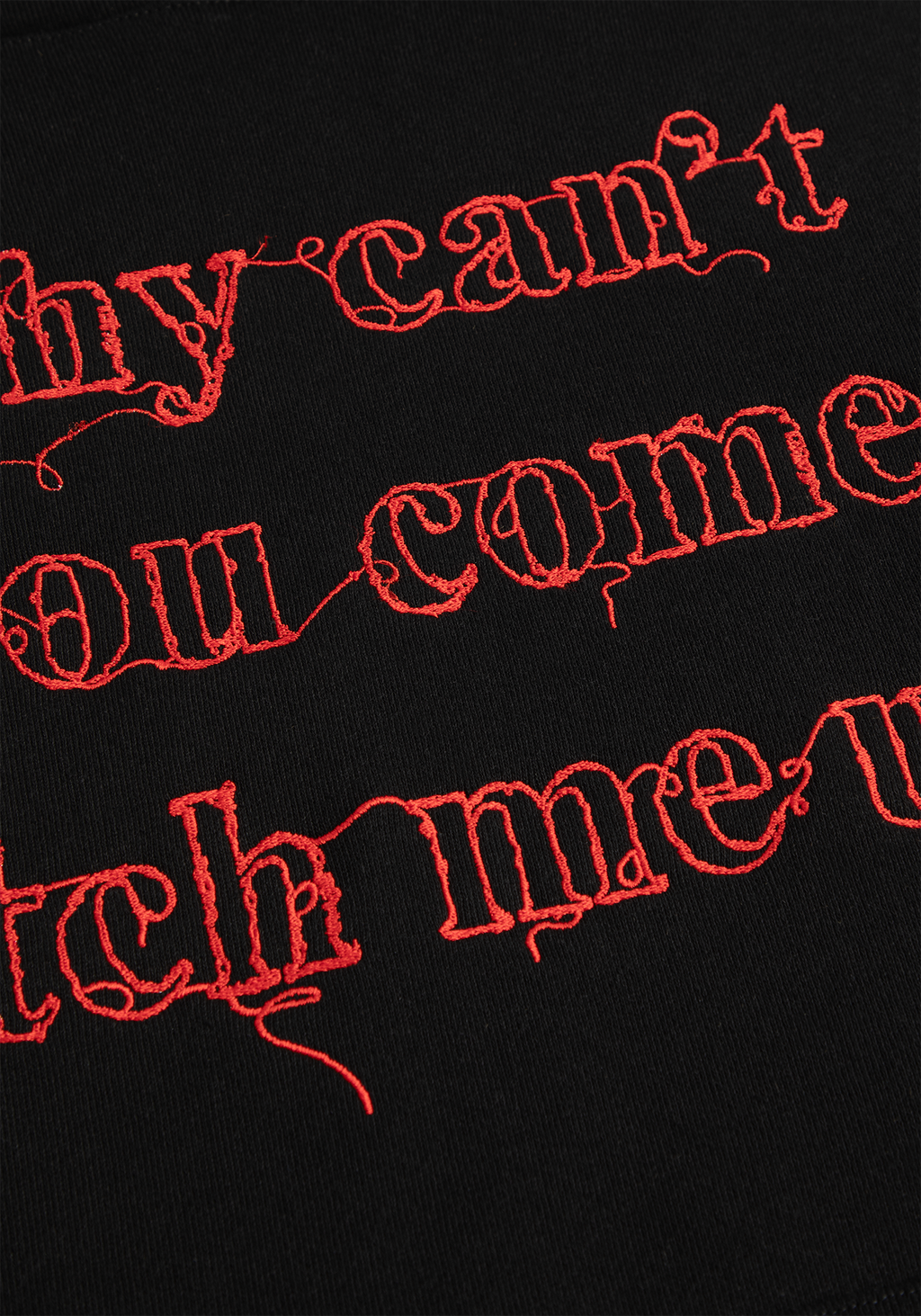 stitch me up embroidered hoodie