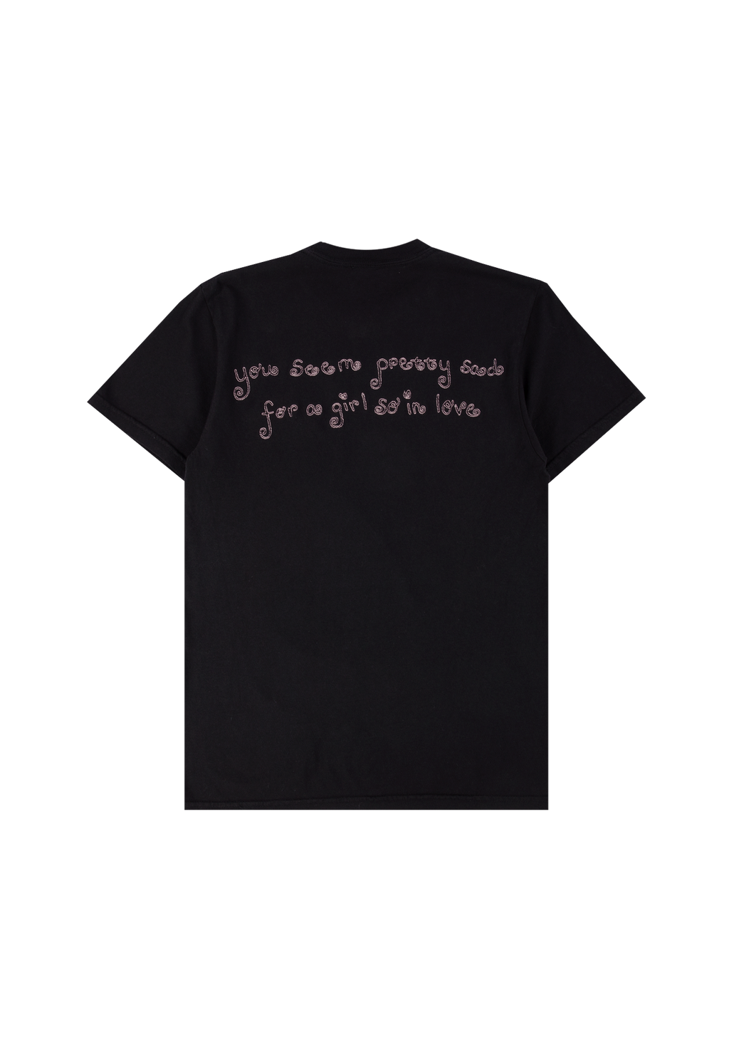 swing embroidered oversized black t-shirt