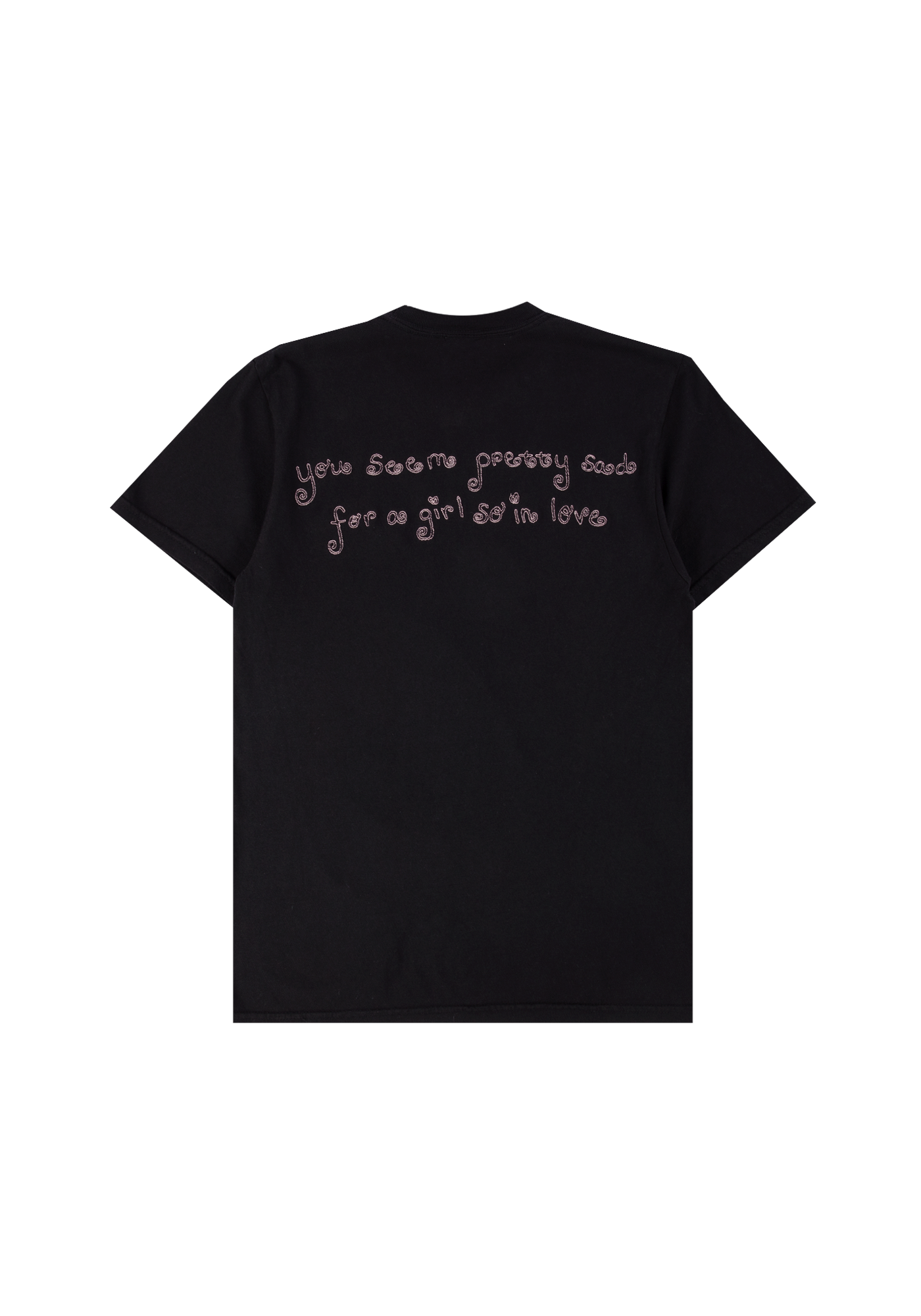 swing embroidered oversized black t-shirt