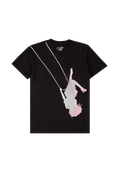 swing embroidered oversized black t-shirt