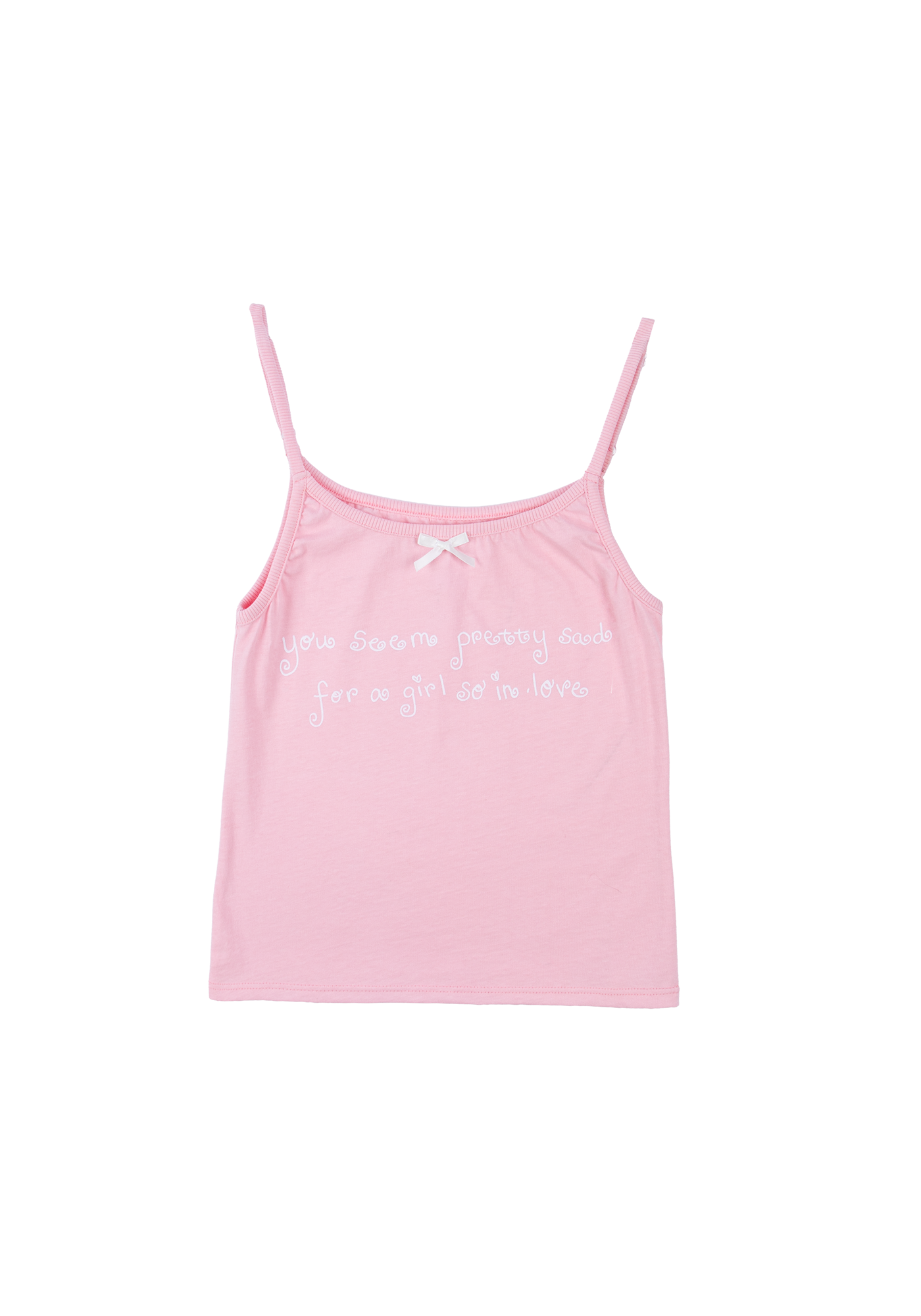album embroidered women's spaghetti strap tank