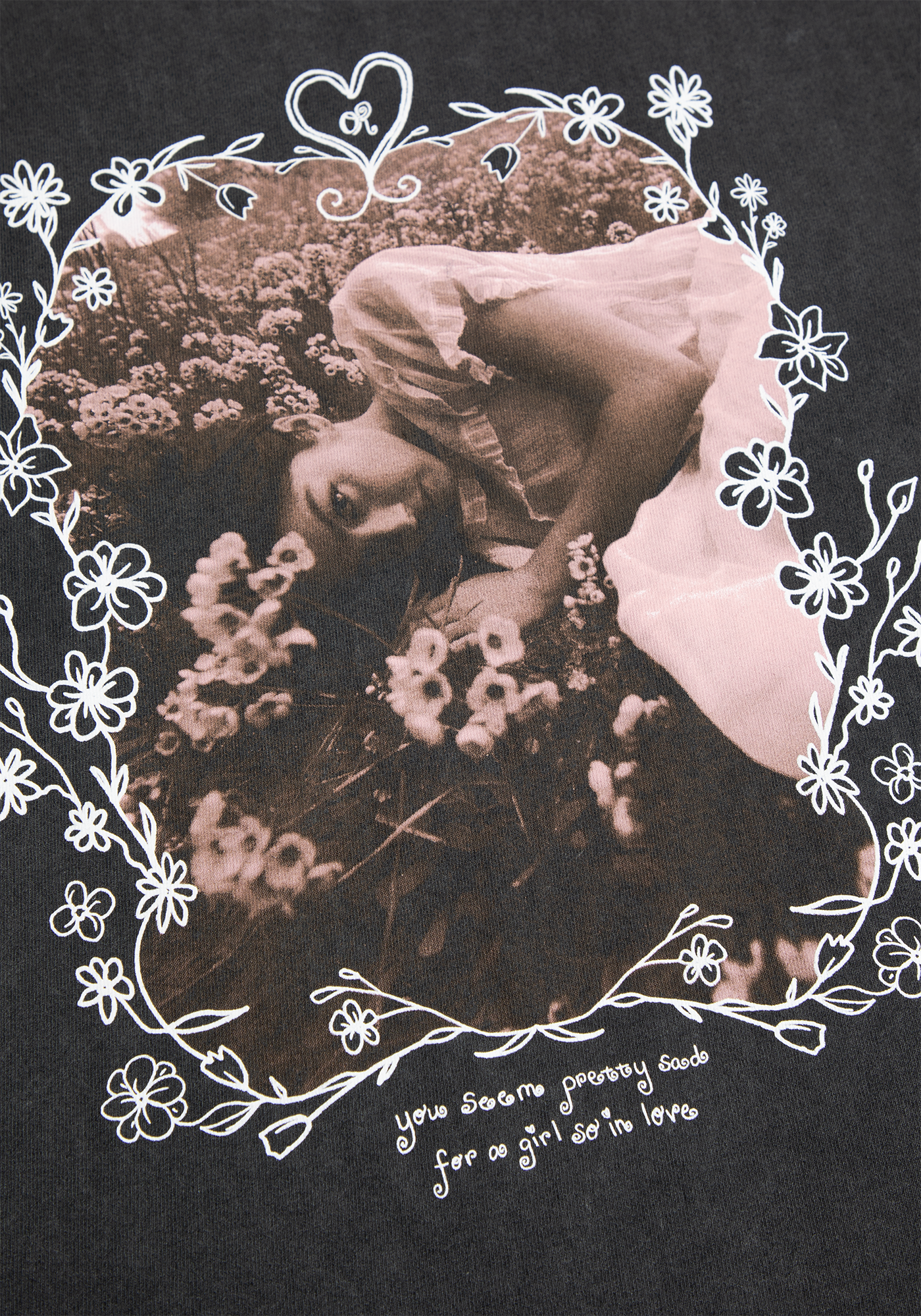 floral photo t-shirt