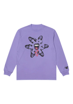 GUTS dateback longsleeve t-shirt in purple