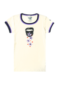 GUTS ringer t-shirt in natural
