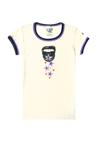 GUTS ringer t-shirt in natural