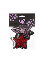 sequin star patch set