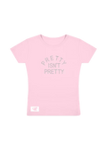 pretty isn't pretty rhinestone t-shirt