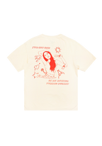 ivory oversized sun in my mother fucking pocket t-shirt