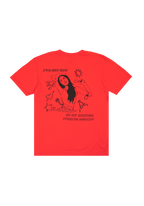oversized sun in my mother fucking pocket t-shirt in red