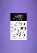 GUTS world tour sticker sheet