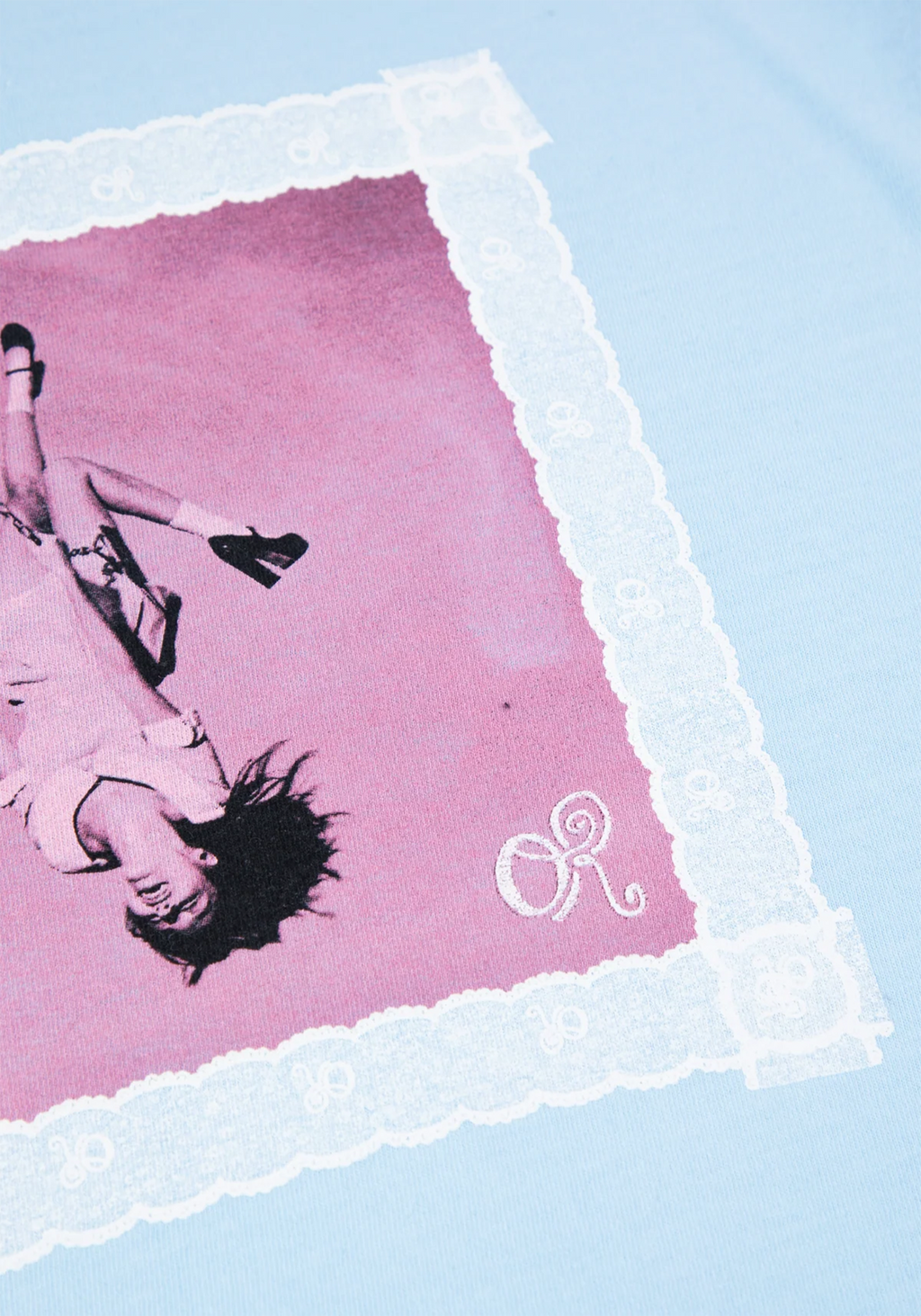 lace album cover youth blue t-shirt