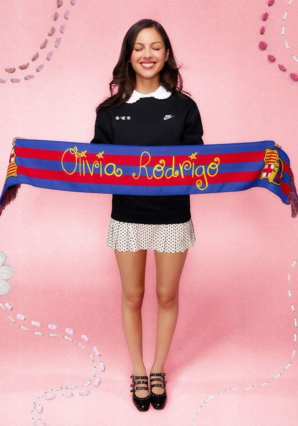 Scarf FC Barcelona x Olivia Rodrigo x Spotify