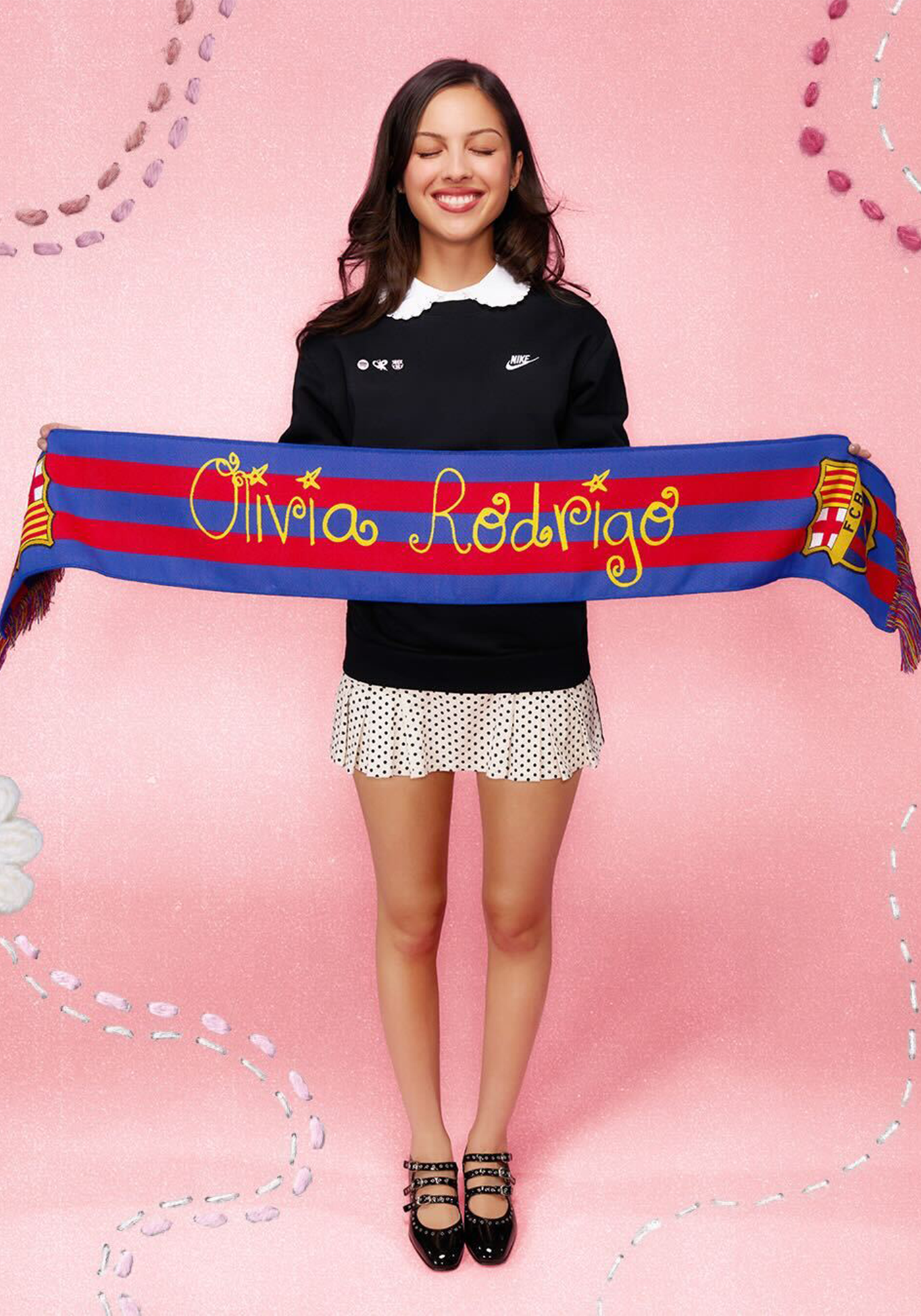 Scarf FC Barcelona x Olivia Rodrigo x Spotify