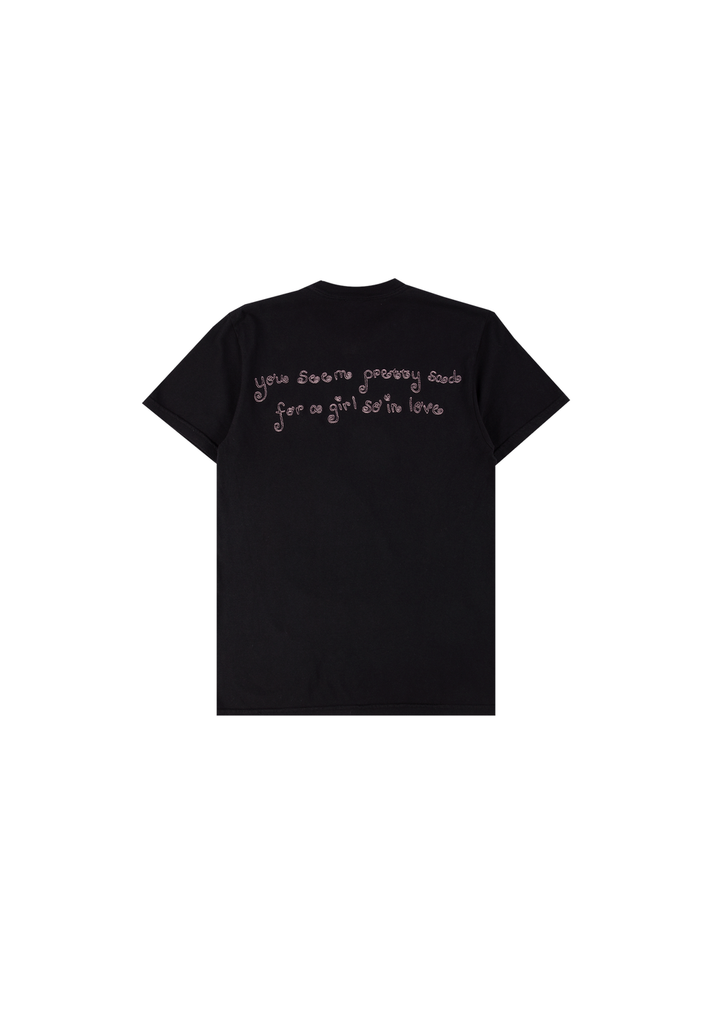 swing embroidered youth black t-shirt